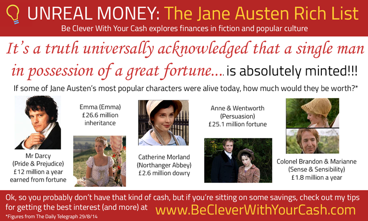 Unreal money jane austen rich list