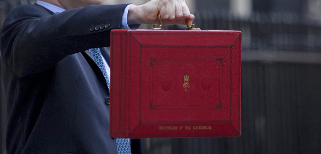 Budget 2015 red budget box