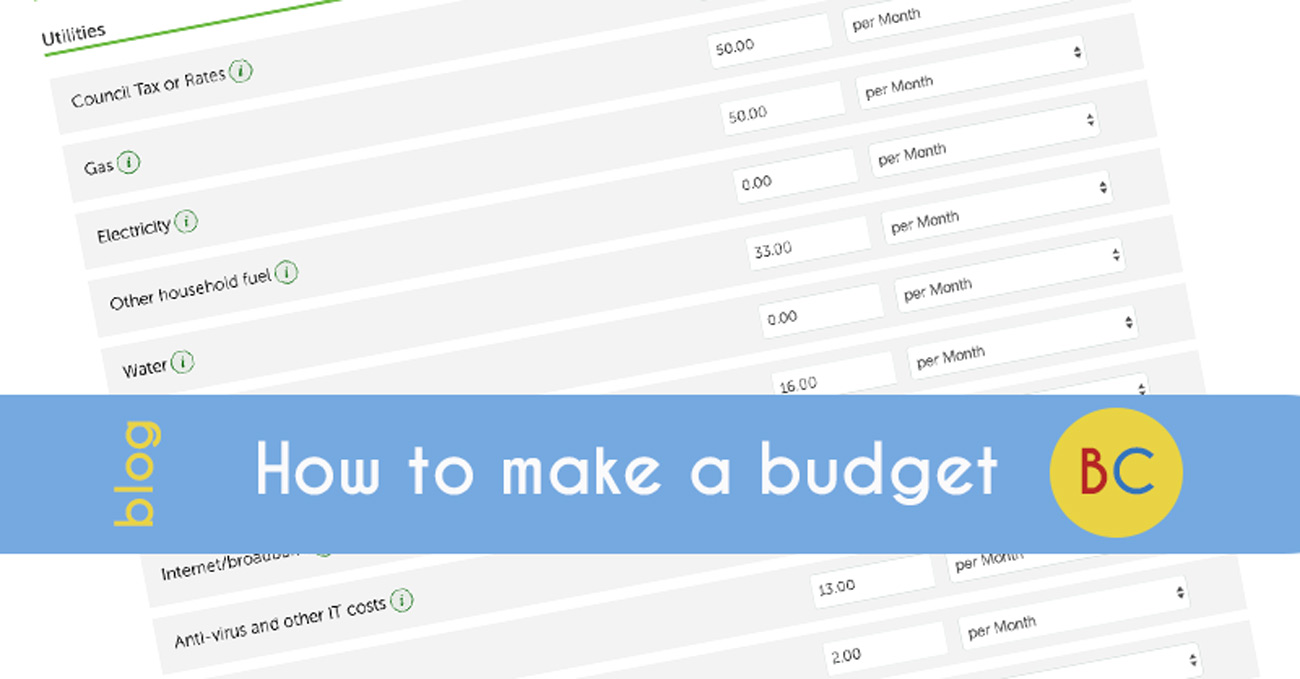 How to make a budget