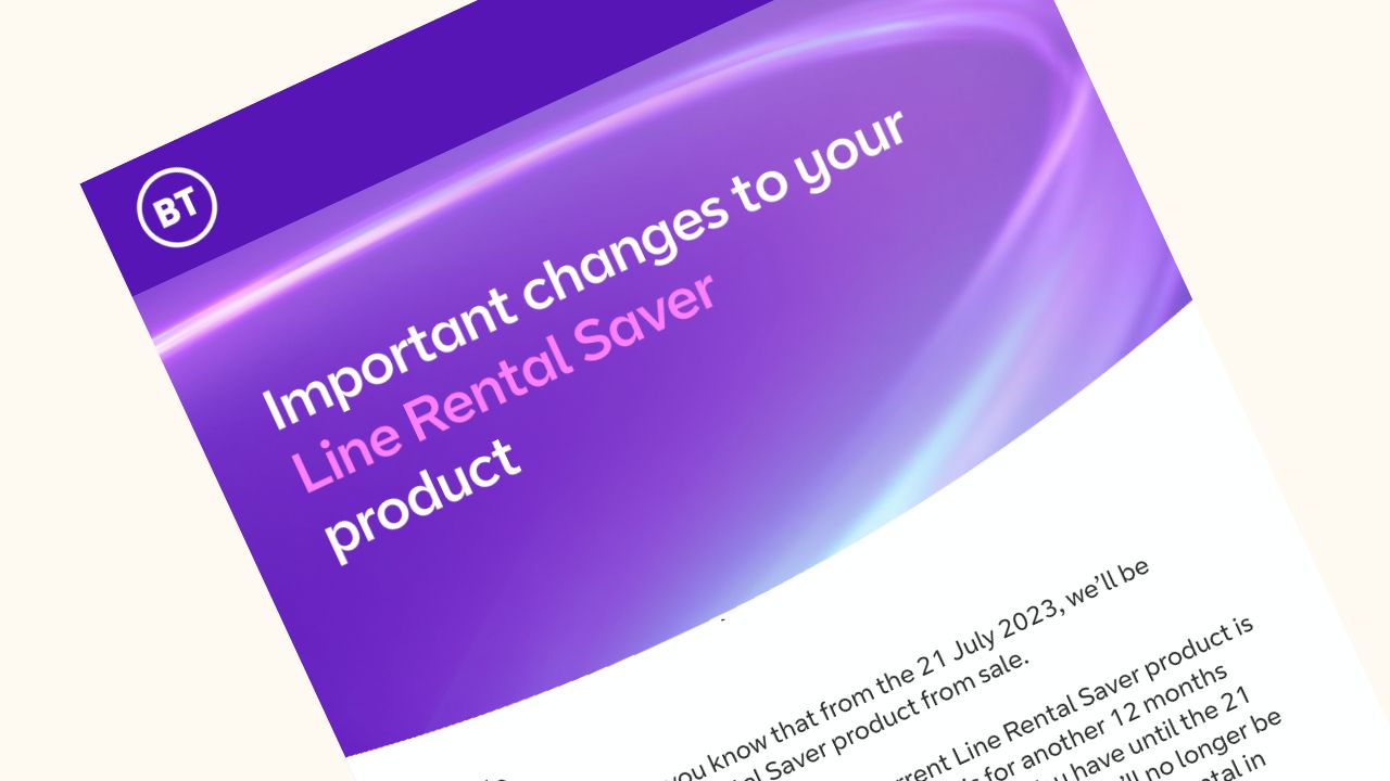 BT to pull Line Rental Saver from 21 July Be Clever With Your Cash
