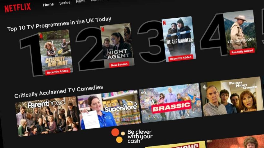 Netflix home page