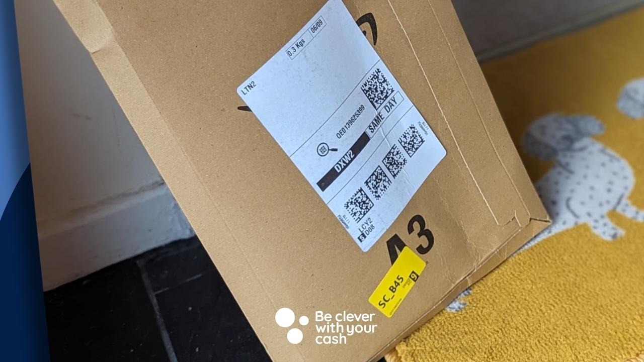 amazon package on a mat