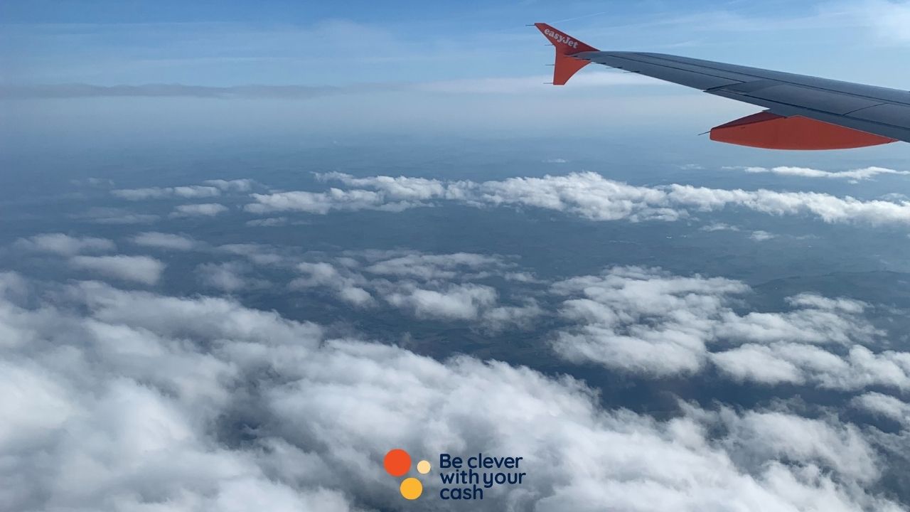 Photo of a plane wing