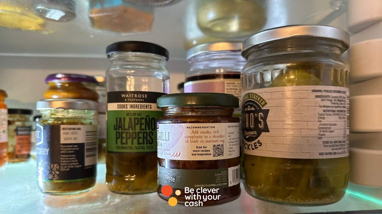 Image of food inside a fridge