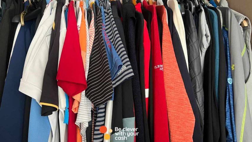 Top tips for selling on Vinted Photo of the inside of a wardrobe