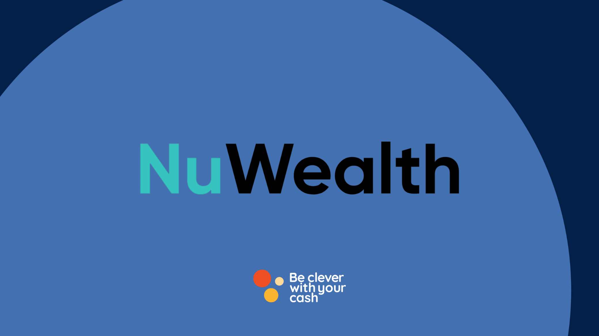 nuwealth logo on a blue background