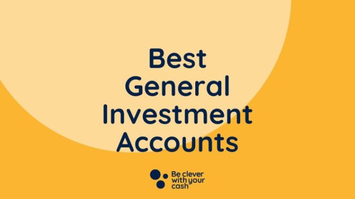 best general investment accounts on a yellow background
