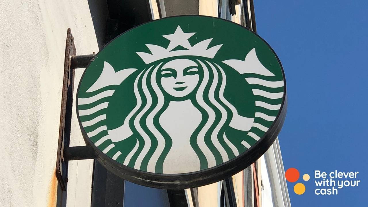 A Starbucks sign